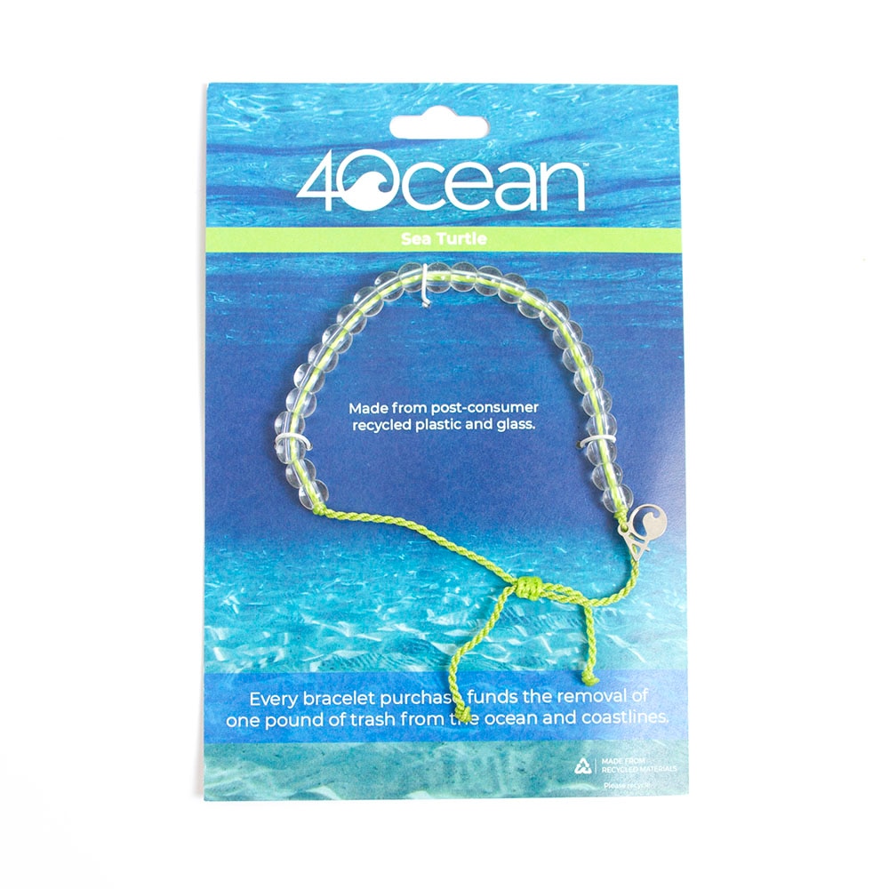 Recycled Plastic 4ocean Green Bracelet 4Ocean Earth Day Bracelet