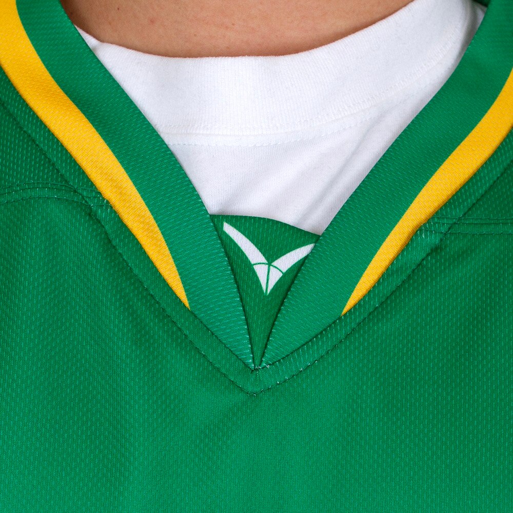 CHAMPRO Standard Faceoff Adult Hockey Jersey – Kelly Green, 100% Polyester Mesh With V-Neck