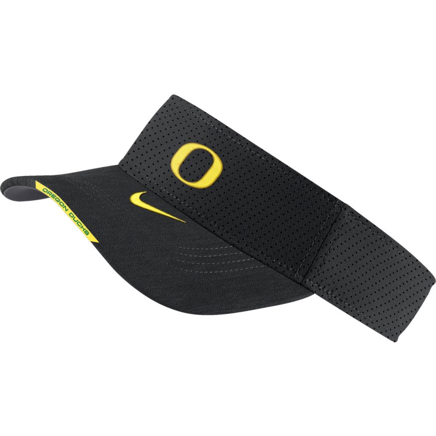Black Nike Dri-FIT AeroBill 2021 Yellow O Visor