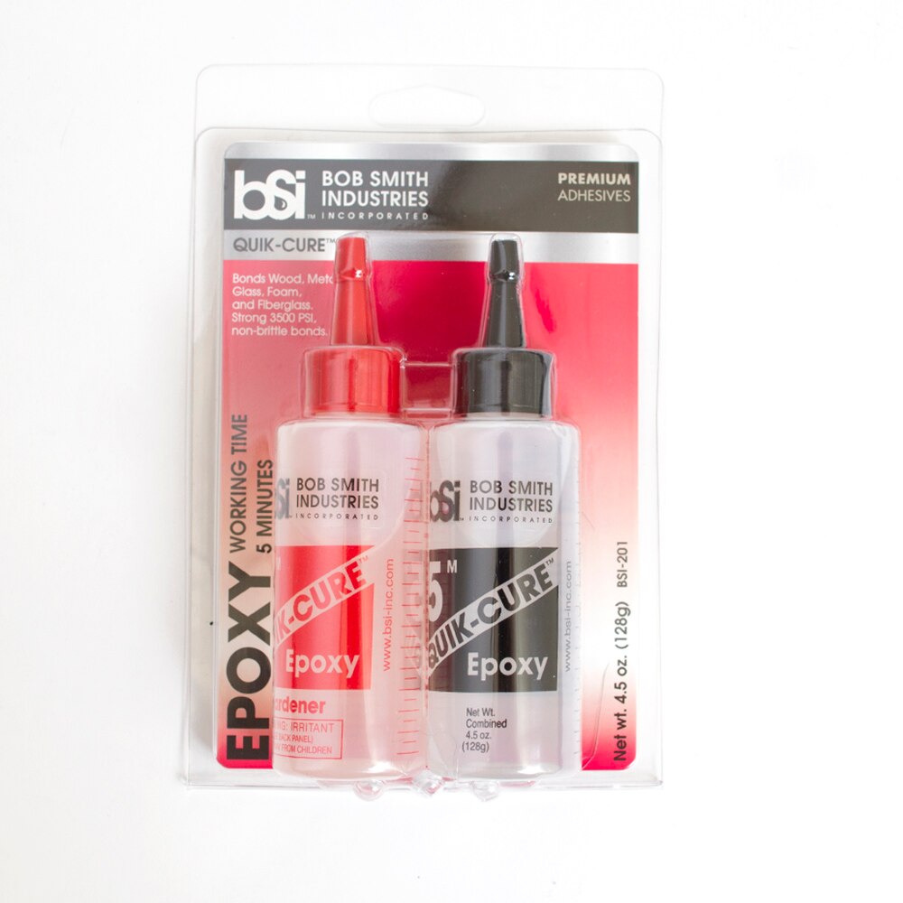 Bob Smith Industries Quik-Cure Epoxy - 4.5 Oz Clear Adhesive (BSI-201)