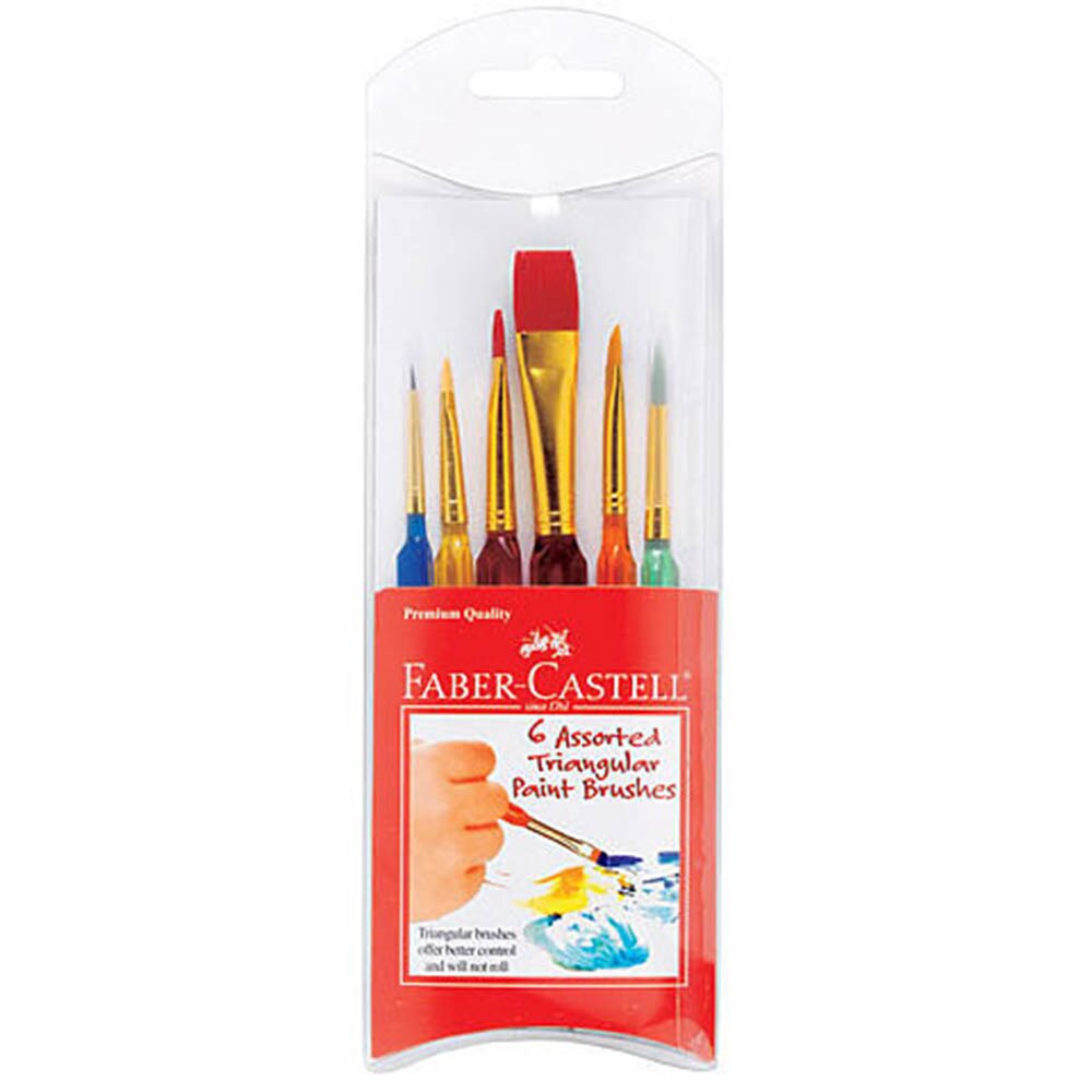Faber-Castell Triangular Paint Brush Set Count
