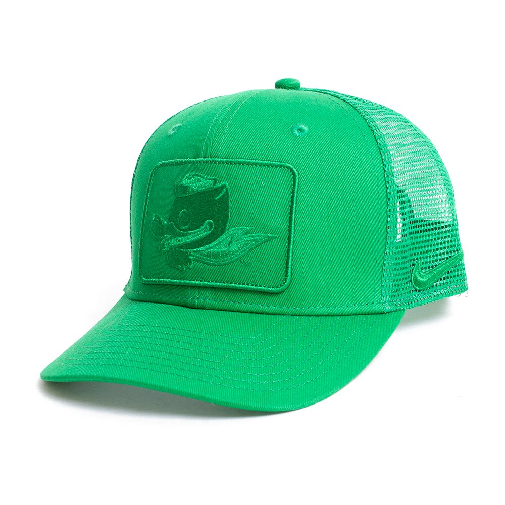 Green Nike C99 Trucker Tonal Green Fighting Duck Patch Adjustable Hat