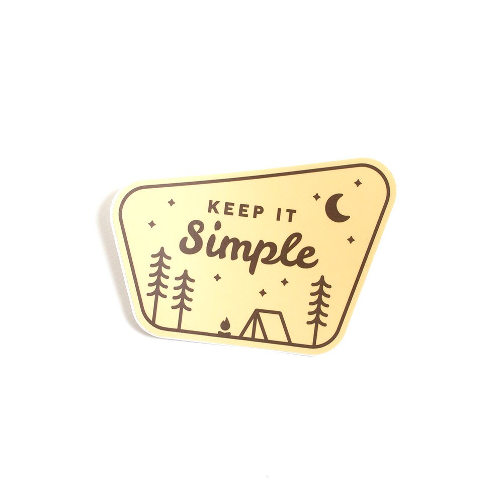 StickersNW 3" Sticker Keep It Simple