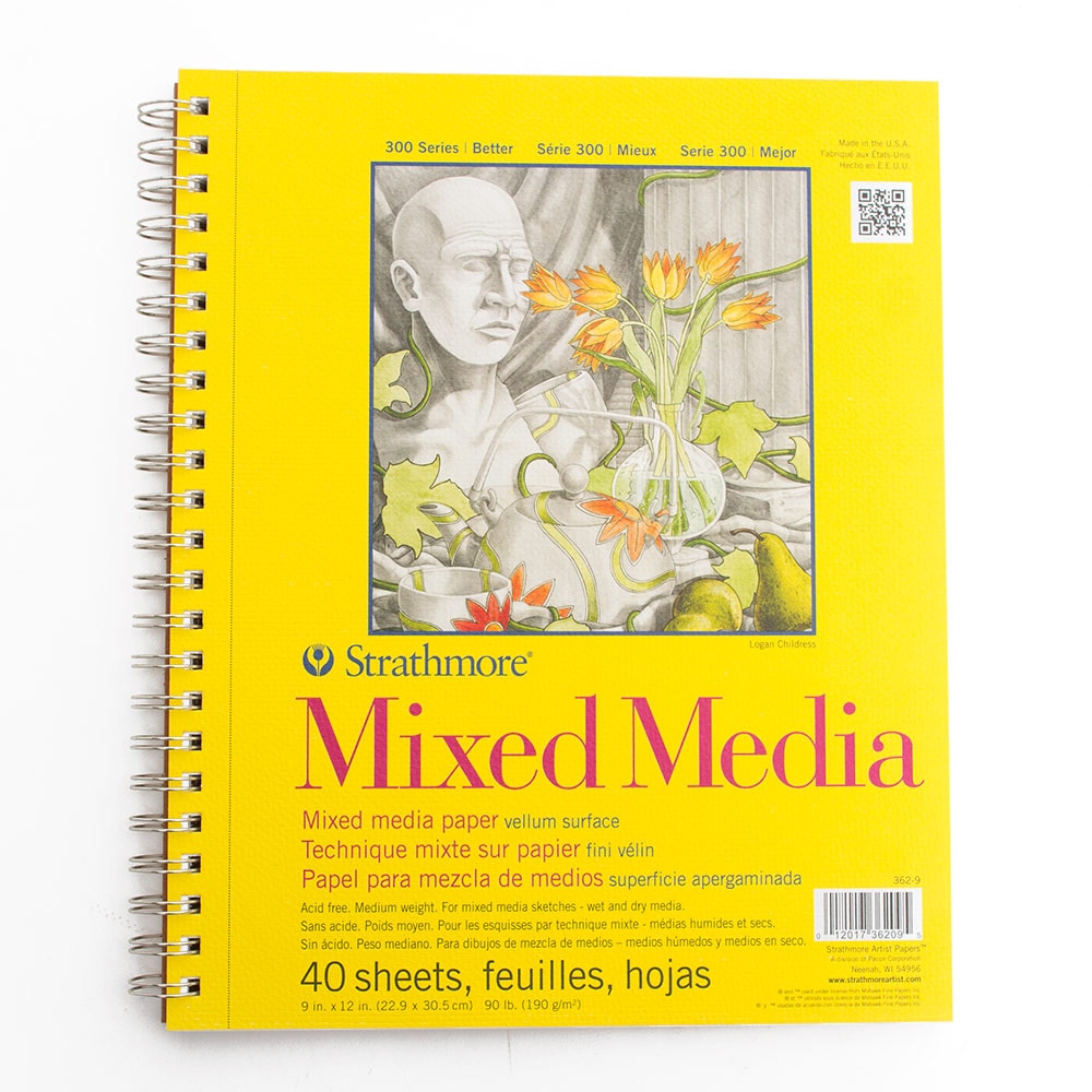 Strathmore 90 Mixed Media Paper Pad 40 Sheet