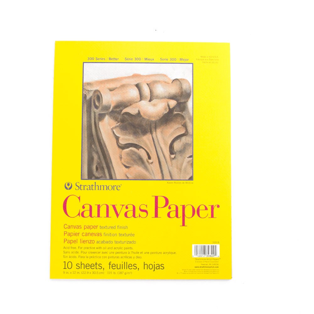 Strathmore Canvas Paper Pad 10 Sheets