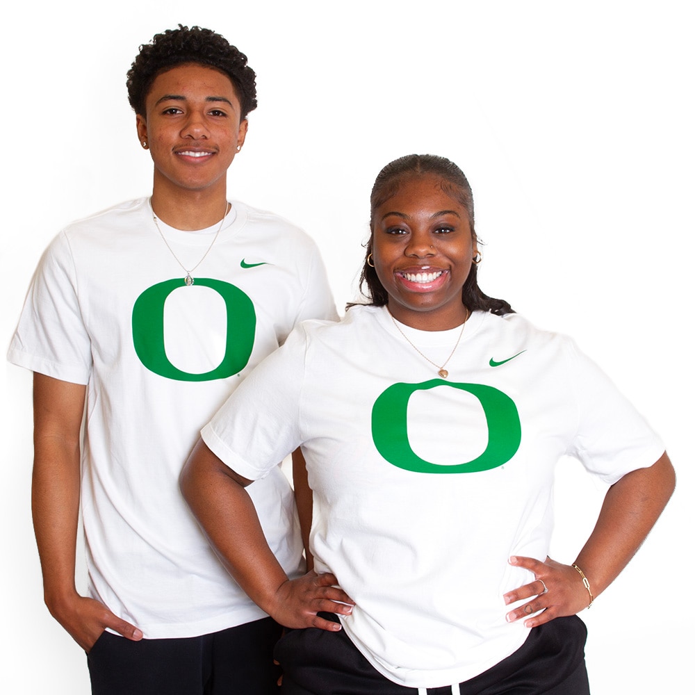 white and green nike shirt