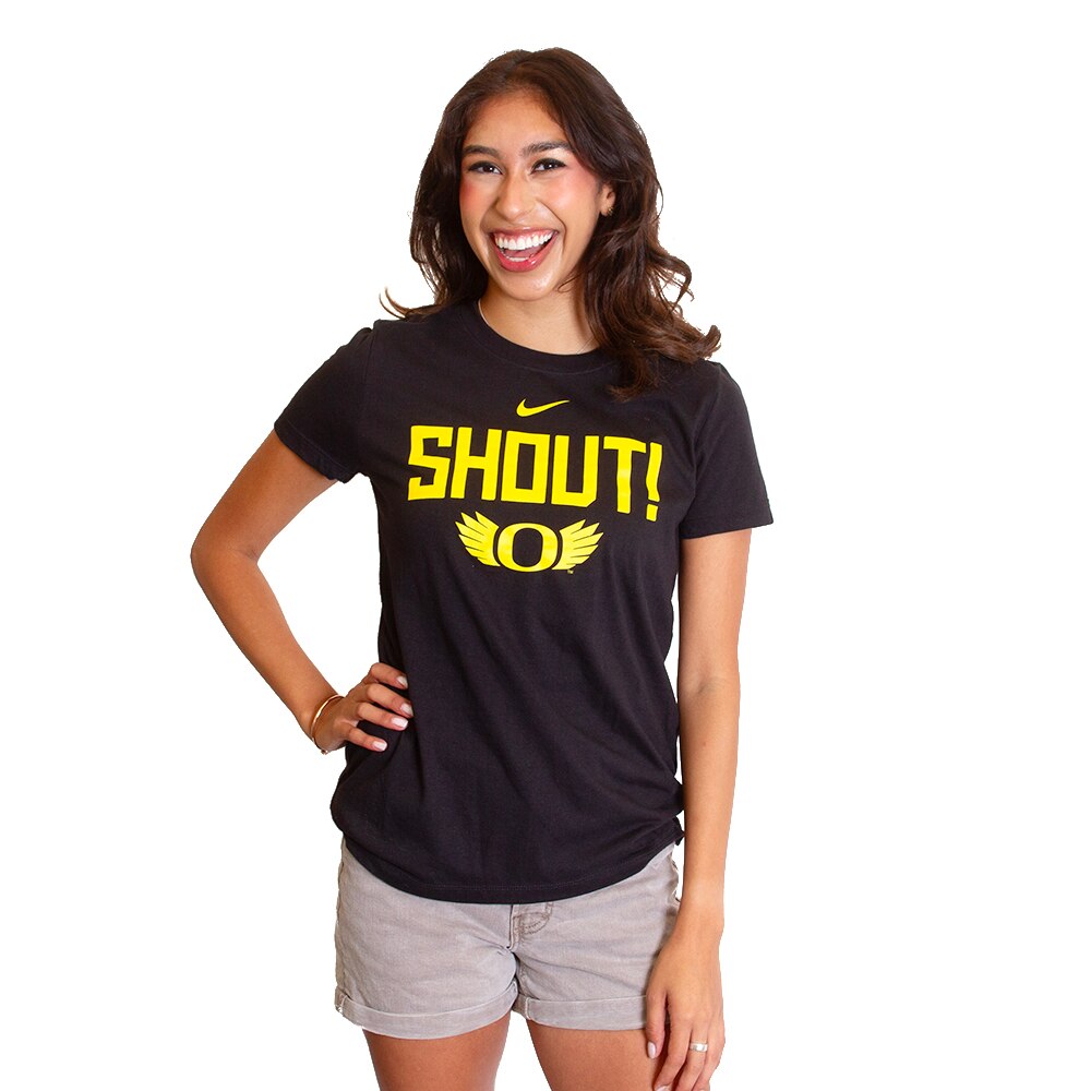 yellow and black nike shirt women's